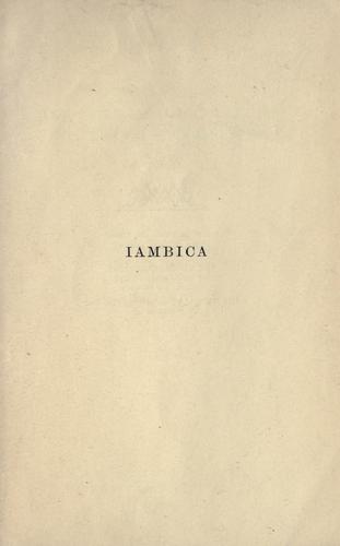 Cover for Iambica