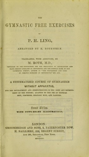 Cover for The gymnastic free exercises of P. H. Ling