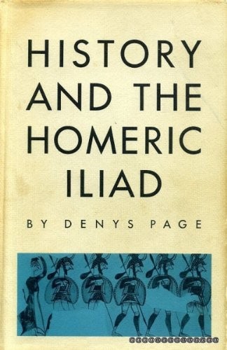 Cover for History and the Homeric Iliad