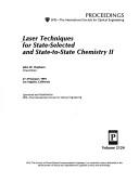 Cover for Laser techniques for state-selected and state-to-state chemistry II