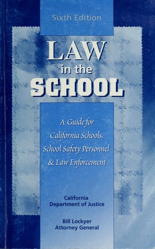 Cover for Law in the school