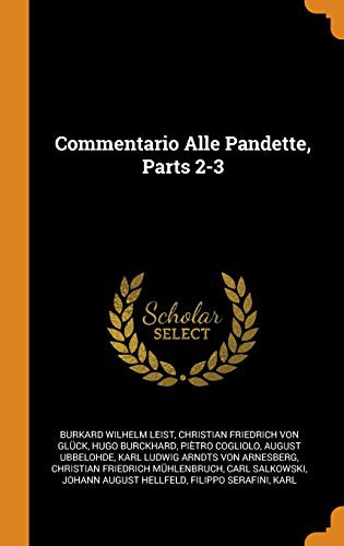 Cover for Commentario Alle Pandette, Parts 2-3