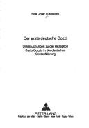 Cover for Der erste deutsche Gozzi
