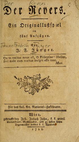 Cover for Der Revers