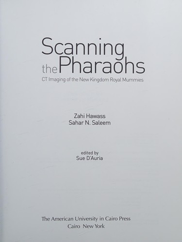 Cover for Scanning the Pharaohs