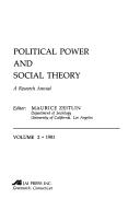 Cover for Political Power and Social Theory