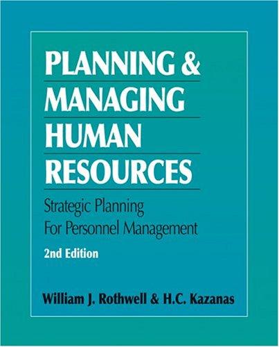 Cover for Planning and Managing Human Resources
