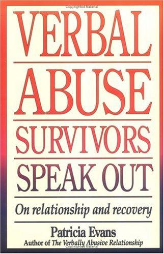 Cover for Verbal abuse survivors speak out