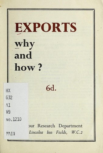 Cover for Exports