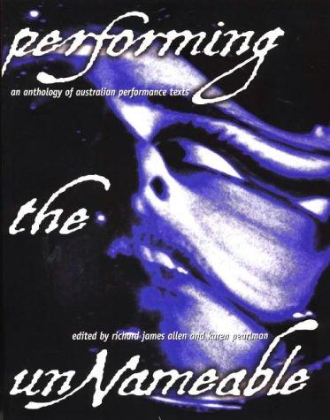 Cover for Performing the unnameable