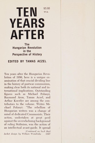 Cover for Ten years after