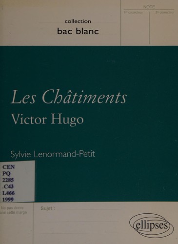 Cover for Les châtiments, Victor Hugo
