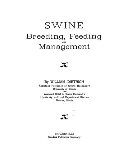Cover for Swine