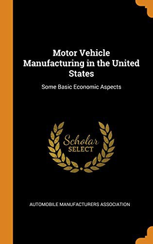 Cover for Motor Vehicle Manufacturing in the United States