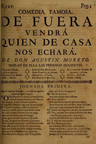 Cover for De fuera vendrá quien de casa nos echará