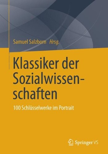 Cover for Klassiker der Sozialwissenschaften