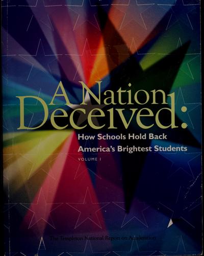 Cover for A nation deceived