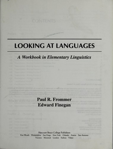 Cover for Looking at Languages