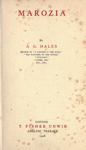 Cover for Marozia.