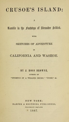 Cover for Crusoe's island