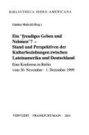 Cover for Ein "freudiges Geben und Nehmen"?