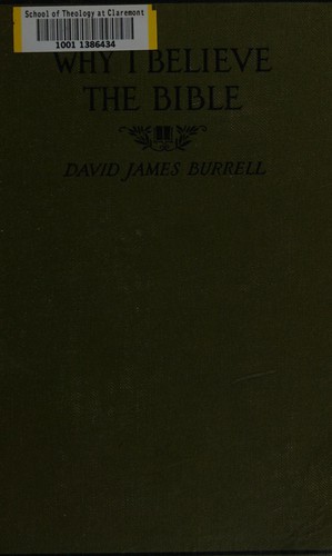 Cover for Why I believe the Bible