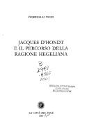 Cover for Jacques D'Hondt e il percorso della ragione hegeliana
