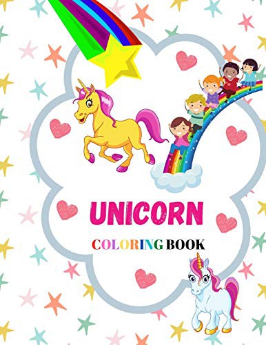 Cover for Unicorn Coloring Book
