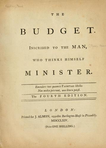 Cover for budget.