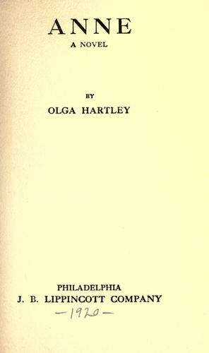 Cover for Anne