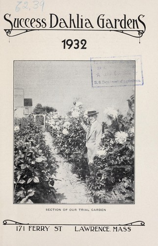 Cover for Success Dahlia Gardens, 1932