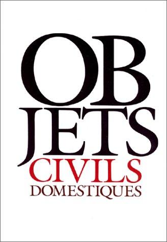 Cover for Objets civils domestiques