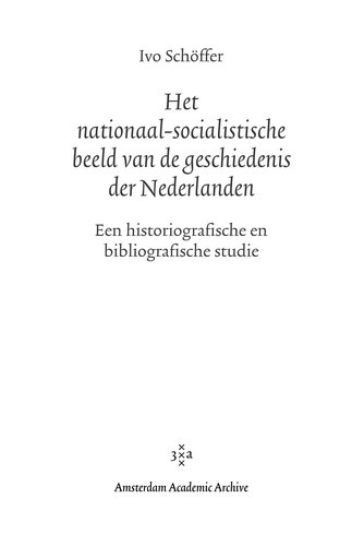 Cover for Het nationaal-socialistische beeld van de geschiedenis der Nederlanden