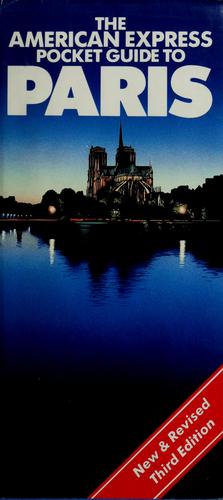 Cover for The American Express pocket guide to Paris