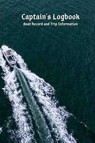 Cover for Captain's Logbook Boat Record and Trip Information