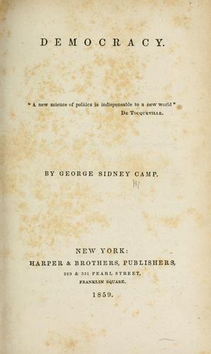Cover for Democracy.