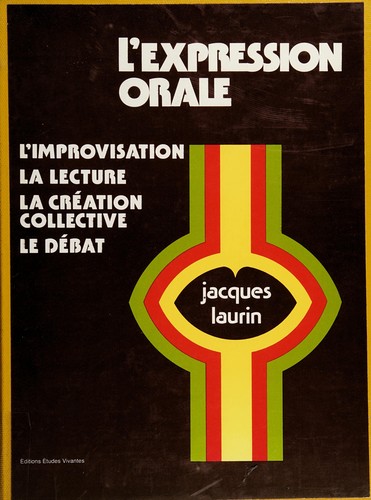 Cover for L' expression orale