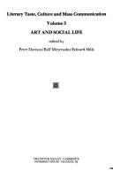 Cover for Literary Taste Culture and Mass Comm Volume 3 (Literary Taste, Culture, and Mass Communication)