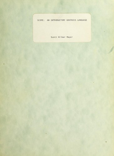 Cover for SCOPE