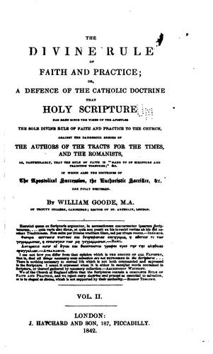 Cover for The Divine Rule of Faith and Practice