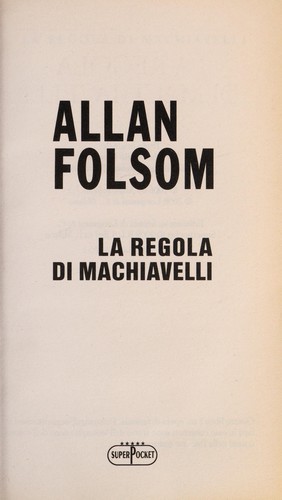 Cover for La regola di Machiavelli