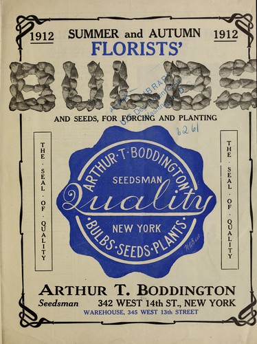 Cover for Summer and autumn florists' bulbs and seeds, for forcing and planting