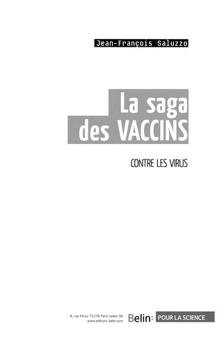 Cover for La saga des vaccins