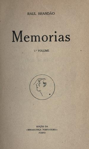 Cover for Memorias.