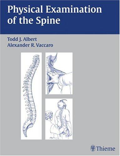 Cover for Physical Examination of the Spine