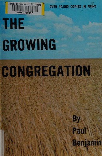 Cover for The growing congregation.