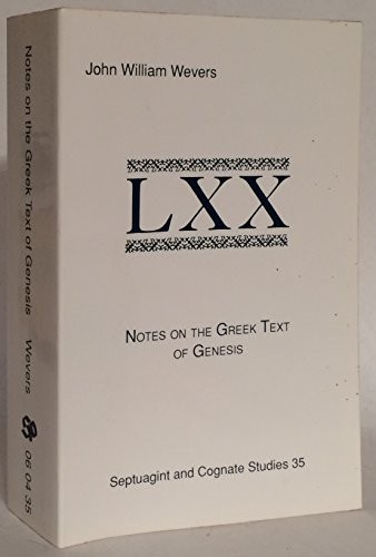 Cover for Notes on the Greek text of Genesis