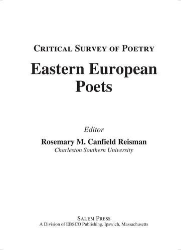 Cover for Eastern European poets