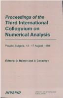 Cover for Proceedings of the International Colloquium on Numerical Analysis