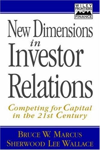 Cover for New dimensions in investor relations